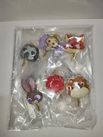 주토피아 아이스캔디 참 6종 컴플리트