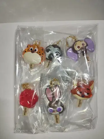 주토피아 아이스캔디 참 6종 컴플리트