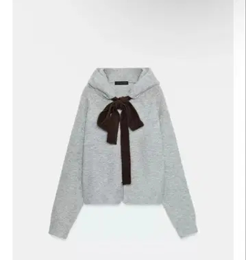 완판템 ZARA 대비 드로우 스트링 후디 L 미디엄 그레이