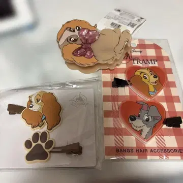 레이디와 트램프 헤어 액세서리 3세트