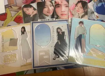 즉시 구매 사이토 쿄코 FC 굿즈 아크릴 스탠드 트레이딩 카드