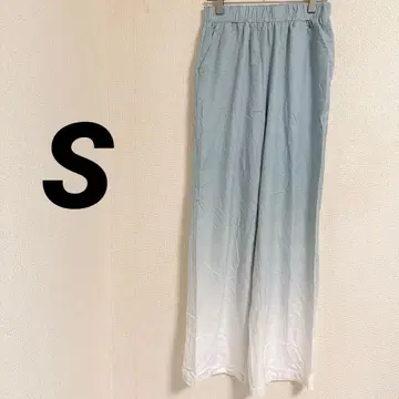 그라데이션 팬츠 [ S ] 와이드 팬츠 루즈핏 시원한 멋스러운 예쁜