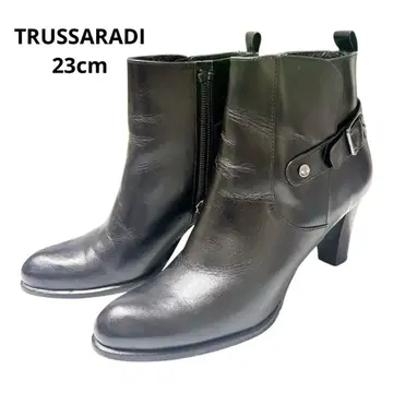 [ TRUSSARADI ] 새상품급 검정 블랙 부츠 23cm