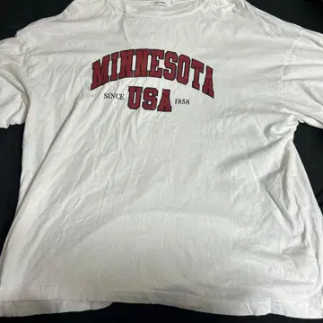 MINNESOTA USA 1858 T셔츠 L 화이트