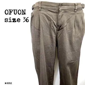 OFUON 오프온 테이퍼드 팬츠 36 그레이 계열 깔끔한 출퇴근 0352