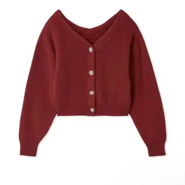 SNIDEL 폭스 비쥬 가디건 레드