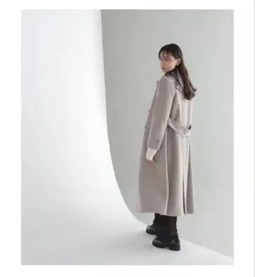 내추럴 뷰티 베이직 더블 체스터 모사 코트