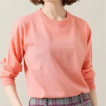 IENA 이에나 ALBA 크루넥 풀오버 울 100% 핑크