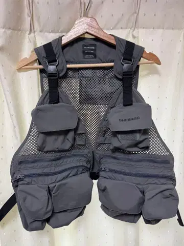 SHIMANO 스트림 메쉬 베스트 VE-066V 그레이