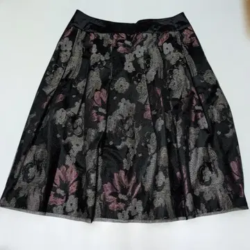 히로코비스 꽃 패턴! 튤 레이어드 스타일리시 스커트 빅 사이즈 15호