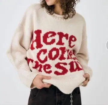 moussy 마우지 LETTERED 스웨터