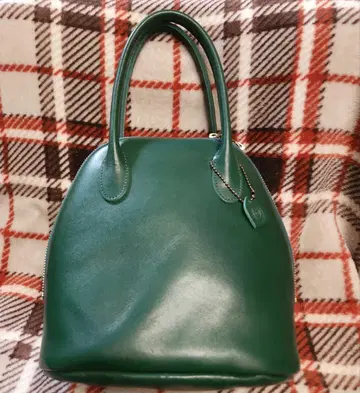 그린 가죽 핸드백 TIDEWAY