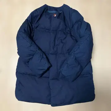 네이비 다운 자켓 버튼 포함