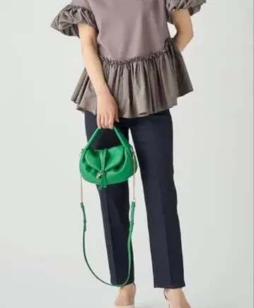 CELFORD 하이라이즈 슬림 레그 스트레치 테이퍼드 데님 팬츠 인디고