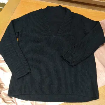 PLST 3way 니트 앙상블 M 블랙 울100 미사용 새상품