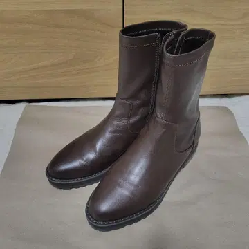 Odette e Odile 숏부츠 39 25cm 다크 브라운