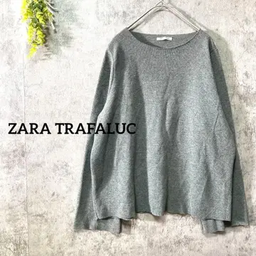 자라 라파룩 긴팔 니트탑 얇은 소재 크루넥 심플 캐주얼