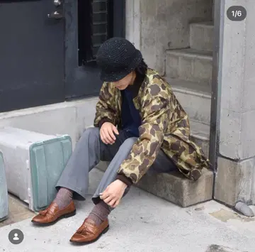 (FUJI 착용) SOOTY CINDERBOY 니트 모자 크러셔 블랙