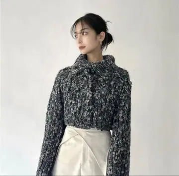 [새상품] melt the lady 아쿠아틱 레이어드 니트탑