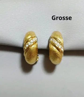 a24 grosse 골드 트위스트 디자인 후프 귀찌 새상품급