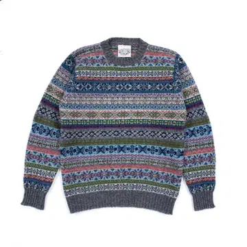 새상품 제이미슨 페어아일 스웨터 셰틀랜드 그레이 38 그 둘