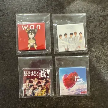 M!LK POPUP EVENT 캡슐 토이 스퀘어 마그넷 4점