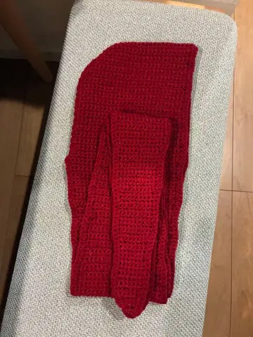 소피 후드 소피 스카프 발라클라바 후드 부착 머플러 핸드메이드