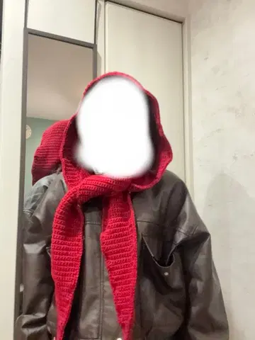 소피 후드 소피 스카프 발라클라바 후드 부착 머플러 핸드메이드