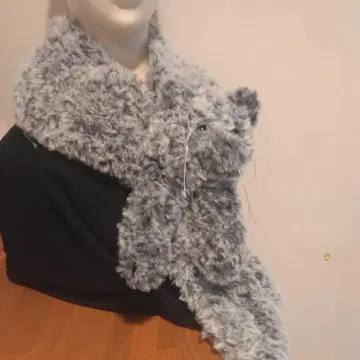 고양이(그레이)의 복슬복슬 머플러