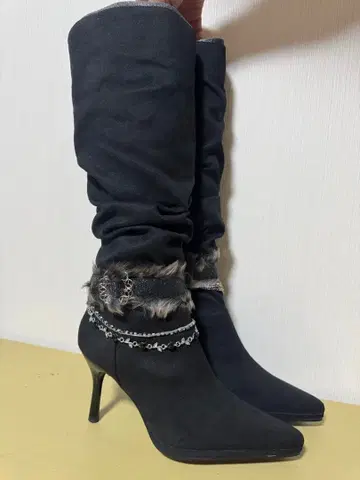 블랙 롱 부츠 M 사이즈