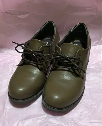 키다리 아저씨 브라운 로퍼 중간 굽