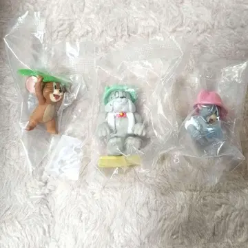톰과 제리 사우나 3종 세트 피규어
