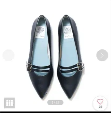 엠마 프란시스 블랙 스틸레토 플랫슈즈