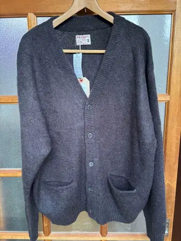 WAIPER 모헤어 니트 가디건 그레이 L 사이즈