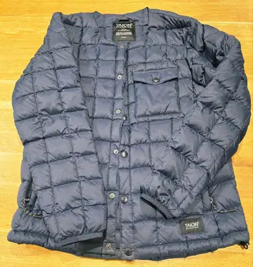 TAION 마운틴 크루넥 다운 자켓 남성용 S 다크 네이비