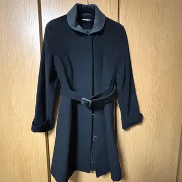 MARY QUANT 블랙 롱 코트