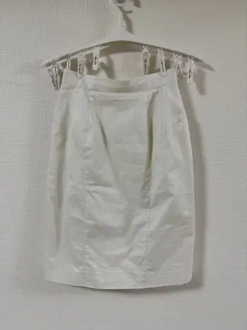 RUE DE BAC 화이트 타이트 스커트