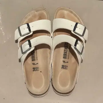 버켄스탁 38 [ 24.5 ] 샌들 화이트