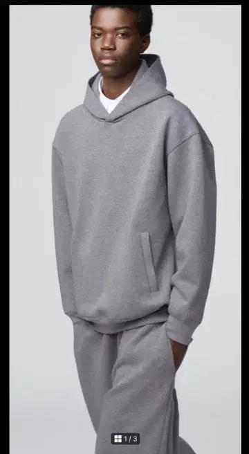 유니클로C 맨투맨 오버 사이즈 풀 후드티 M 사이즈 미사용 새상품