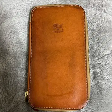 일비종떼 장지갑 브라운 가죽