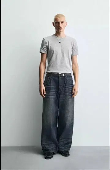 ZARA 배기 핏 데님 팬츠 U38