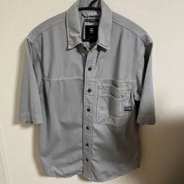 지스타로우 반팔 데님 셔츠