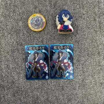 뱀왕 카이라 소프트 비닐 카드 메달 세트