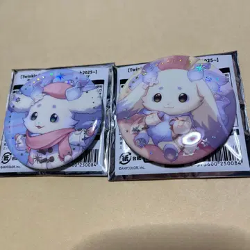 니지산지 룬룬 윈터 데이트 랜덤 금박 캔뱃지 2025