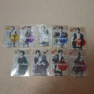 SnowMan ON 클리어 스티커 9장 세트