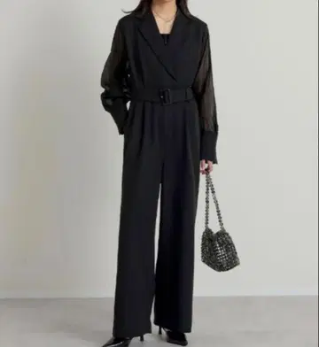 Re:EDIT 리디 벨트 포함 시어 볼륨 슬리브 올인원 L