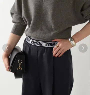 VERMEIL 네이비 와이드 팬츠