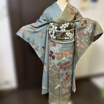 성인식 후리소데 6점 풀세트 기장 165 화장 70 시크한 색감