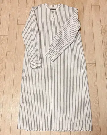 미사용 새상품 유나이티드 애로우즈 셔츠 원피스 롱 원피스 스트라이프