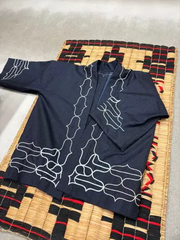 아이누 자수 료칸복 반텐 겉옷 치지리 기모노 사문복